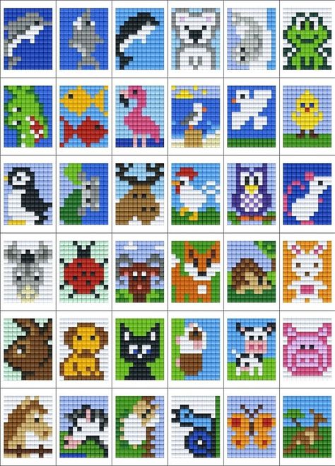 Diamond Dotz, Art Perle, Tiny Cross Stitch, Diy Perler Bead Crafts, Pixel Crochet, Pola Kristik, Mini Cross Stitch, Pixel Pattern, Pixel Art Pattern