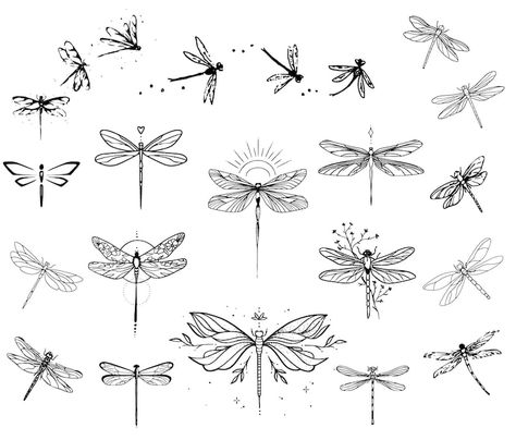 Dragonfly Svg Dragonfly Bundle Dragonfly Clipart - Etsy Dragonfly Svg, Dragonfly Clipart, Small Dragonfly Tattoo, Dragonfly Tattoo Design, Dragonfly Tattoo, Dainty Tattoos, Subtle Tattoos, Dream Tattoos, Dope Tattoos