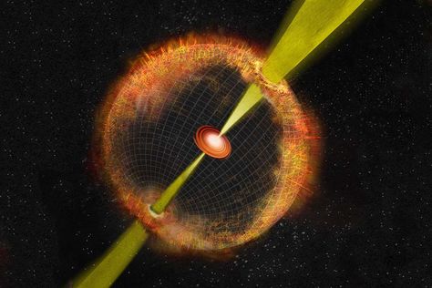 For the first time, astronomers have spotted the shock wave from a powerful space explosion called a gamma ray burst without being able to see the burst itself Gamma Ray Burst, Gamma Rays, Supernova Explosion, Radio Astronomy, Gain Mass, Gamma Ray, Neutron Star, Shock Wave, Sonic Boom