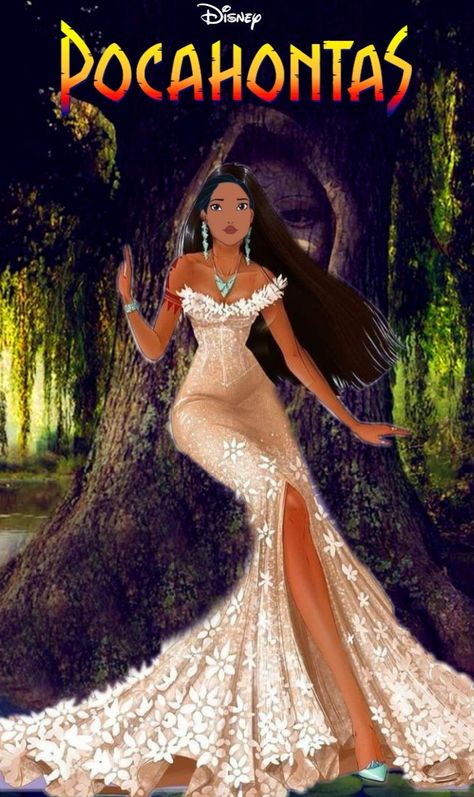 Pocahontas Fanart, Pocahontas Dress, Hipster Disney, Disney Wedding Venue, Disney Princess Pocahontas, Princess Pocahontas, Disney Princess Tattoo, New Disney Princesses, Disney Princess Fan Art