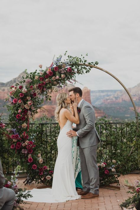 Wedding Ceremony Ideas, Thailand Wedding, Sedona Wedding, Ceremony Arch, Wedding Boho, Sedona Arizona, Arizona Wedding, Burgundy Wedding, Ceremony Decorations