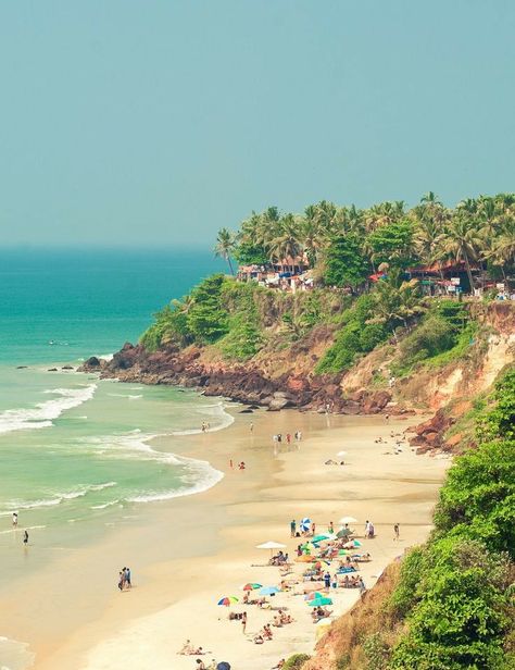 *Palolem Beach* in Goa is also known as the paradise beach is another famous beach of south Goa. The amazing shape of the beach will let you see the whole beach standing at one spot. Don’t miss the kayaking and dolphin boat rides, where you can sight dolphins, Butterfly Island and honeymoon island.  #Palolem #Beach #Goa - #tripraja Goa Hotels, Goa Beaches, Palolem Beach, Goa Travel, India Travel Places, India Trip, Honeymoon Island, Travel India, Goa India