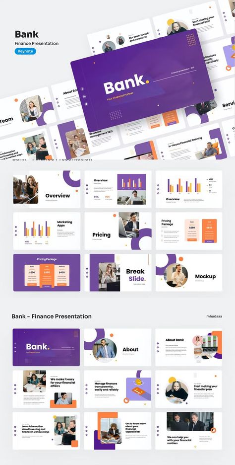 Keynote Presentation Design, Finance Presentation, Economy Design, Green Marketing, Ppt Template Design, Presentation Slides Design, Bank Design, Finance Bank, Banking App