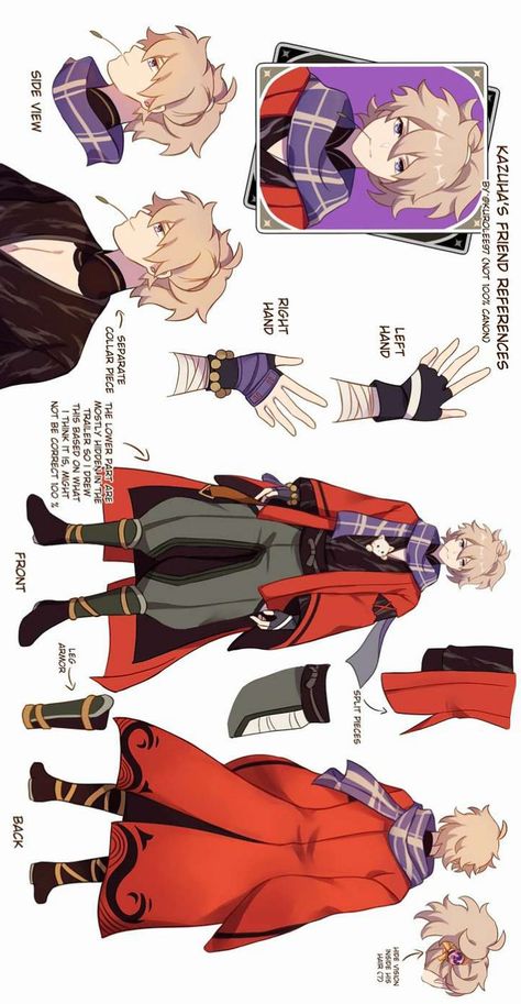 Genshin Inazuma Outfits, Kazuha Reference Sheet, Inazuma Clothes, Genshin Oc Inazuma, Kazuha Drawing, Genshin Inazuma Characters, Genshin Character Sheet, Tomo Genshin, Genshin Npc