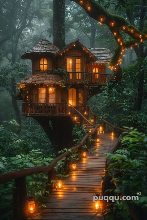 Treehouse Construction, Treehouse Design, Luxury Tree Houses, Beautiful Tree Houses, Building A Treehouse, Tree House Plans, Fairytale House, Cool Tree Houses, Forest Cabin