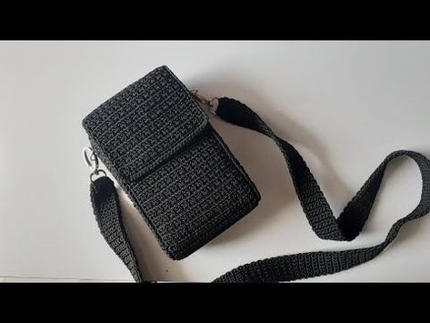 tutorial tas hp / crochet crochet bag for men #crochetbagformen #crochet #crochetbag #crochetbags 7.7 Crochet For Man, Crochet Bag For Men, Crochet Phone Case Pattern, Hp Crochet, Crochet Mobile Pouch, Crochet Mobile Cover, Free Crochet Bag Patterns, Crochet Phone Case, Phone Bag Crochet