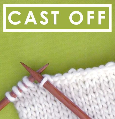 Cast Off Knitting, Knit Stitches For Beginners, Casting Off Knitting, Bind Off Knitting, Studio Knit, Knitting Help, Beginner Knitting, Knitting Stitches Tutorial, Knitting Basics