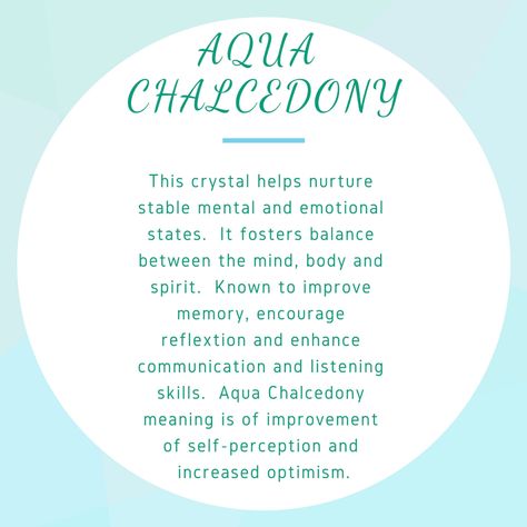 Aqua Chalcedony Meaning, Crystal Empire, Crystal Work, Chalcedony Crystal, Magic Stones, Spiritual Prayers, Crystals Healing Properties, Chalcedony Stone, Crystals Healing