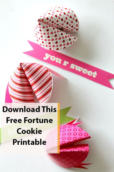 Download This Free Fortune Cookie Printable Valentine Fortune Cookies, Fortune Cookie Sayings, Fortune Cookies Diy, Funny Fortune Cookies, Cookie Sayings, Fortune Cookie Messages, Fortune Cookie Quotes, Cookie Printable, Cookie Quotes