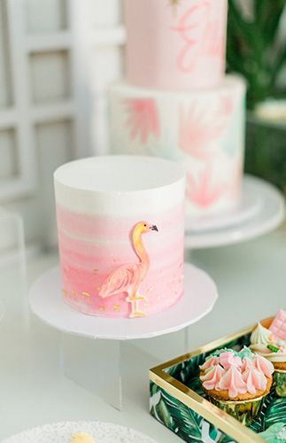 Tropical First Birthday Party, Tropical First Birthday, Flamingo First Birthday, Flamingo Party Ideas, Flamingo Themed Party, Tropical Birthday Party, Flamingo Cake, Retro Tropical, Let's Flamingle