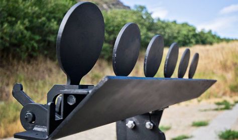 Steel Target Plate Rack | The Sport Plate Rack is made of 1/4” thick AR500 armor steel and is ... Steel Target Stands, Outdoor Shooting Range, Steel Shooting Targets, Metal Targets, Stick Welding, Steel Targets, Plate Rack, Steel Plates, Shooting Targets