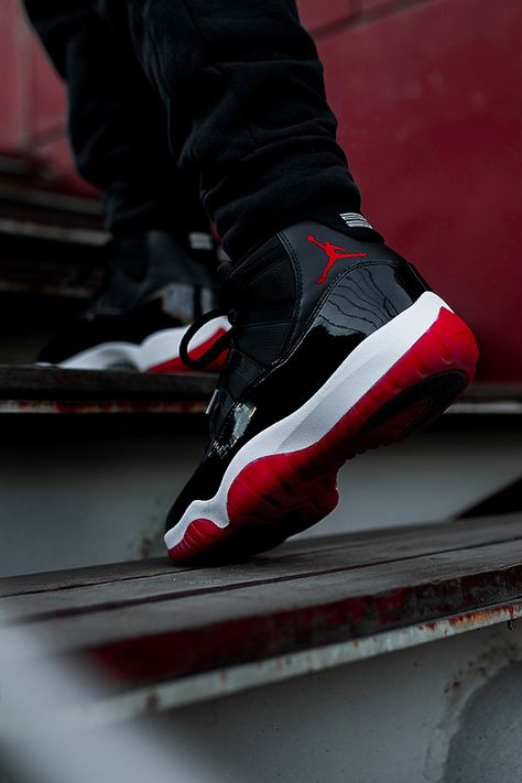 Retro 11 Bred Outfit, Jordan 11 Bred Outfit Men, Jordan Retro 11 Outfit, Jordan 11 Bred Outfit, Jordan 11 Outfit Men, Air Jordan 11 Outfit, Jordan 11 Red, Shoes To Buy, Air Jordan 11 Bred