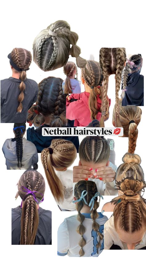 Netball Hairstyles, Soccer Hairstyles, Hairstyle Examples, Softball Hairstyles, Cute Hairstyles For School, Sport Hair, Hairdos For Curly Hair, Netball, Hair Stylist Life