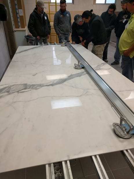 The Biggest Porcelain Tile | McManus Kitchen and Bath Tallahassee Porcelain Sheets Bathroom, Porcelain Shower Wall Panels, Porcelain Tile Floor Kitchen, Owners Bathroom, Porcelain Panels, Reface Fireplace, Bathroom Tiles Design Ideas, Interior Flooring, Porcelain Slab