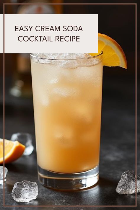 Craving a bubbly refreshment? The Cream Soda Cocktail is the perfect drink to cool down and kick back! This delightful cocktail combines the unique flavors of spiced rum and ginger ale for a simple yet refreshing experience. Perfect for summer gatherings or a cozy evening at home, this easy cocktail recipe will surely impress your friends. Learn how to prepare it with just a few ingredients, and it's perfect for any occasion. Take a glass, gather your supplies, and cheers to deliciousness! Rum And Ginger Ale, Cream Soda Cocktail, Unique Alcoholic Drinks, Easy Cocktail Recipe, Gin And Soda, Iced Tea Cocktails, Easy Alcoholic Drinks, Creamy Cocktails, Easy Cocktail