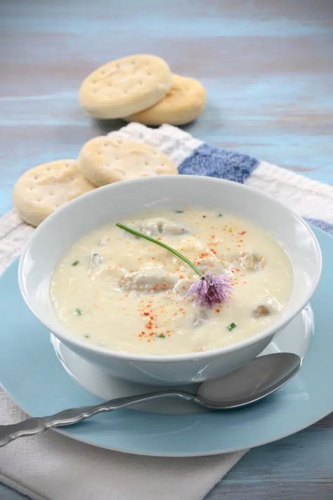 Oyster Chowder, Oyster Stew Recipes, Canned Oysters, Oyster Soup, Oyster Stew, Oyster Recipes, Travel Foodie, Seafood Stew, Fresh Oysters