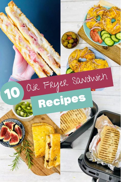 Use the air fryer to cook up the most AMAZING Air Fryer Sandwiches - from panini, to grilled cheese we've got you covered! | Plus loads more air fryer recipes to choose from! Air Fryer Sandwiches, Meatball Sandwich Recipes, Meatball Sub Recipe, Grill Cheese Sandwich Recipes, Meatball Sandwich, Best Air Fryer, Meatballs Easy, Best Air Fryers, Kiss The Cook