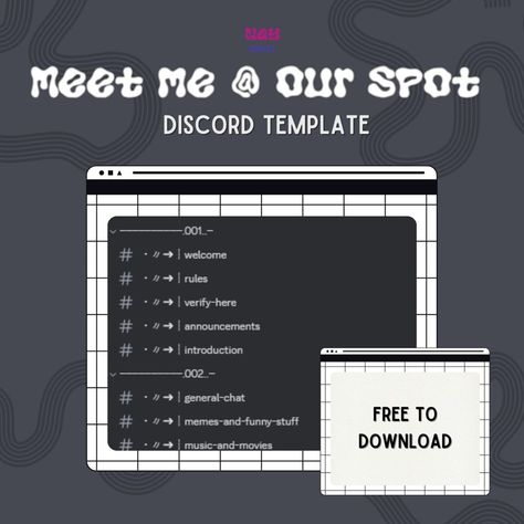 Meet Me @ Our Spot | Discord Template - Nay 's Ko-fi Shop - Ko-fi ❤️ Where creators get support from fans through donations, memberships, shop sales and more! The original 'Buy Me a Coffee' Page. Discord Server Template, Discord Template, Discord Server, How Are You Feeling, Finding Yourself, Let It Be, Coffee, The Originals, Kos