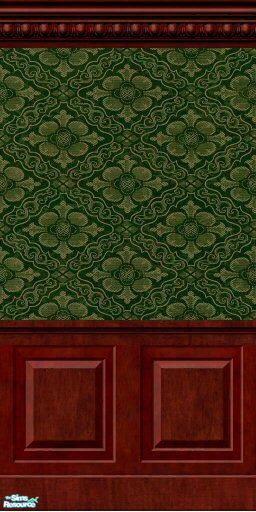 ogdengroves' Victorian Green Damask Wallpaper 1 Green Damask Wallpaper, Wallpaper Textured Walls, Victorian Room, Victorian Green, Victorian Bedroom, Victorian Interior, Victorian Pattern, Antique Wallpaper, Victorian Wallpaper