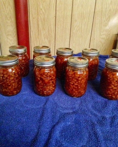 Vegetable Canning, Maple Beans, Pork And Beans Recipe, Canned Beans Recipe, Maple Baked Beans, Canning Beans, Canning Granny, Canned Baked Beans, Store Fruit