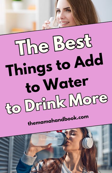 Looking for tips on how to drink more water in a day? Discover simple ways to drink more water and ensure you're drinking enough water to stay healthy. To make hydration easier, learn ways to make water taste better by using natural ingredients to flavor water. Not sure what to put in water? Check out delicious options to add to your water and keep staying hydrated fun and easy! Things To Add To Water, What To Put In Water, Make Water Taste Better, Water Taste Better, Ways To Drink More Water, Flavor Water, How To Make Water, Drinking Enough Water, Signs Of Dehydration