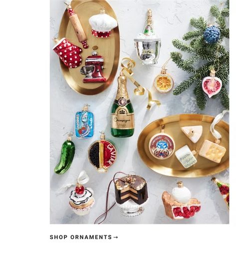 Shop Ornaments Food Ornaments Christmas Tree, Sardine Ornament, Food Christmas Ornaments, Culinary Design, Food Tree, Pickle Ornament, Tinned Fish, Carnival Food, Food Christmas