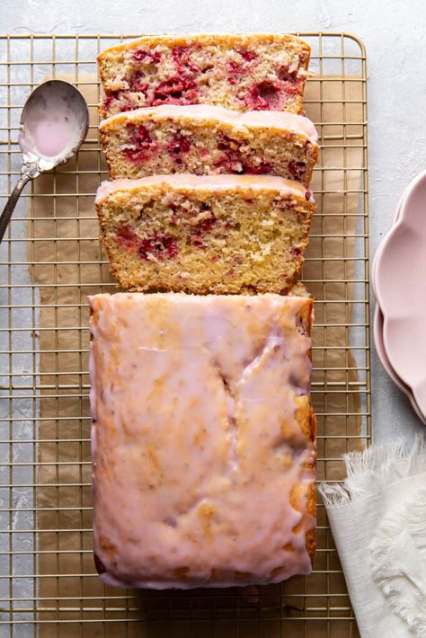 Thing To Make For Breakfast, Lemon Poppyseed Loaf Cake, Strawberry Lemon Loaf Cake, Raspberry And Lemon Loaf, Raspberry Lemon Loaf Cake, Strawberry Lemonade Loaf Cake, Lemon Poppy Loaf, Poppyseed Loaf Cake, Lemon Cake With Raspberries