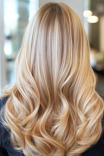 Save this pin for the best fall hair colors for blondes. This blonde hair color is a blend of light and shadow. Various shades of blonde intertwine in loose, long waves. Best Fall Hair Colors, Butter Blonde Hair, Fall Hair Colors For Blondes, Cute Blonde Hair, Butter Blonde, Hair Colors For Blondes, Straight Blonde Hair, Beige Blonde, Blonde Hair Inspiration