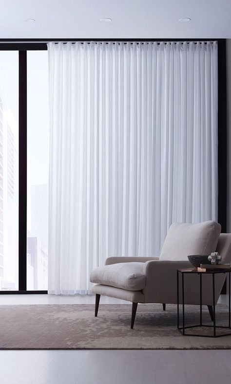 8 Simple Window Dressing Ideas for the Minimalist Home by Continental Window Fashions Bedroom Curtains With Blinds, Patio Blinds, Modern Blinds, Living Room Blinds, Bedroom Blinds, Blinds Design, Diy Blinds, House Blinds, Curtains Living