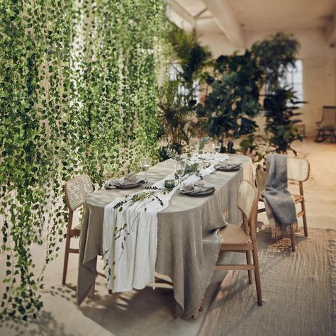 Table Inspiration ✨ Linen is always a favourite. Tap to shop beautiful table napkins, runners and clothes from Lovely Linen - inspired by a long history and tradition in linen and the harmony of nature 💫 #designinspiration #interiordesign #thedesignpart #designquotes #interiors #archilovers #design #homedecor #interiors #interior #decor #home #architecture #inspiringdesign #interiordaily #moderninterior #designdaily #interiorinspo #interior_and_living Rustic Tablecloth, Green Plant Wall, Plant Wall Hanging, Rustic Tablecloths, Manly Decor, Hanging Plant Wall, White And Beige, Outdoor Table Settings, Table Inspiration