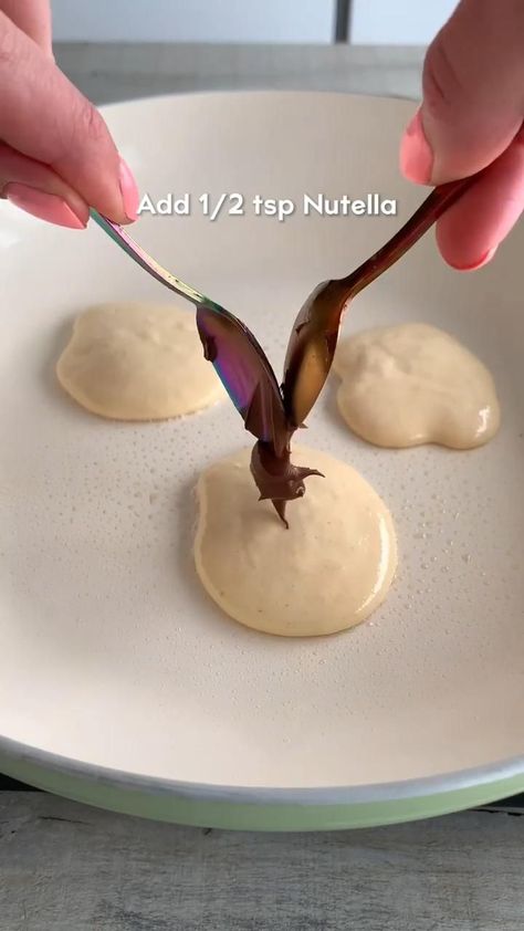 NUTELLA STUFFED MINI PANCAKES 😍 in 2022 | Easy baking recipes desserts, Dessert recipes easy, Tasty baking Baking Recipes Desserts, Lost 100 Pounds, Mini Pancakes, Easy Baking Recipes Desserts, Tasty Baking, Baked Dessert Recipes, Food Drinks Dessert, Fun Baking Recipes, Easy Baking Recipes