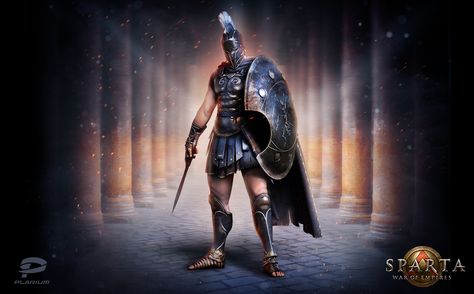 Sparta: War of Empires Concept Art Imperiul Roman, 3d Karakter, Spartan Tattoo, Viking Metal, Roman Soldier, Greek Warrior, Spartan Warrior, Armor Of God, Fantasy Armor