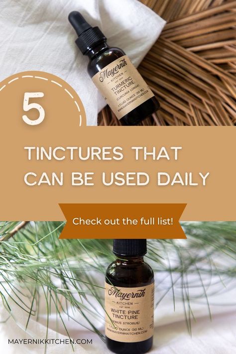 We share 5 tinctures that can be used daily and those specific tincture benefits. These are great tinctures for beginners looking to explore plant medicine. Discover the benefits of the following herbal tinctures: Lion's Mane, Turmeric, Holy Basil, Chamomile, and White Pine. These 5 herbal tinctures help reduce inflammation, lower stress, calm your mind, and act as a natural sleep aid. You can shop for these tinctures in our herbal apothecary now! Basil Tincture Benefits, Basil Tincture, Tincture Benefits, Benefits Of Basil, Tinctures Recipes, Best Cough Remedy, Natural Sleep Aid, Natural Immune Boosters, Plant Medicine