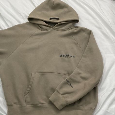 Essential Fear of God hoodie Tan Essentials Hoodie, Essential Fear Of God Hoodie, Essential Fear Of God, Fear Of God Hoodie, Tan Hoodie, Essentials Hoodie, Essential Hoodie, Refined Fashion, Hoodie Logo