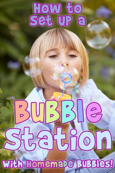 Summer Kids Activities - Homemade Bubble Station Diy Bubble Station, Summer Kids Activities, Bubble Station, Homemade Bubbles, Preschool Resources, Abc Activities, Screen Free Activities, Mystery Pictures, Fun Worksheets