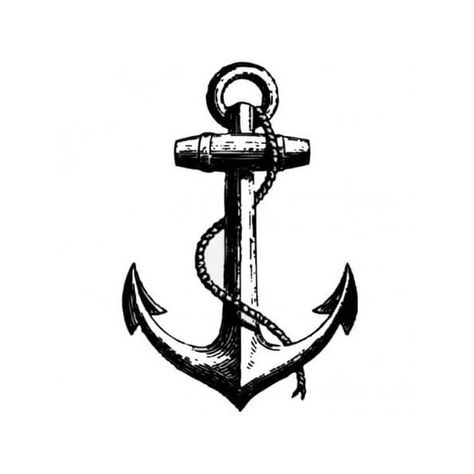 Anchor Tattoo Blackwork, Vintage Anchor Tattoo, Tattoo Black And White, Marine Anchor, Tattoo Old School, Anchor Tattoos, Anchor Tattoo, Tattoo Black, Classic Tattoo