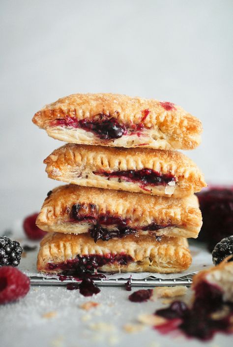 Mixed Berry Parcels by The Little Blog of Vegan Berry Pastry, Dairy Free Custard, Berry Tarts, Pastry Bites, Victoria Sponge Cake, Berry Tart, Dairy Free Ice Cream, Puff Pastry Sheets, Pastry Sheets