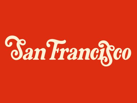 San Francisco by Mark Lundberg on Dribbble San Francisco Tattoo, Logos Retro, San Francisco Design, Typography Hand Drawn, Craft Logo, Hand Drawn Type, Hand Lettering Inspiration, Type Inspiration, Typography Love