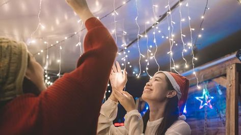 Christmas Lights In The Bedroom Ceiling, Hanging Christmas Lights On Ceiling, Hanging Christmas Lights Indoor, Hanging Christmas Lights From Ceiling, Ceiling Lights Christmas, How To Hang Christmas Lights On Ceiling, Hanging Christmas Bulbs From Ceiling, Christmas Lights Hallway Ceiling, Christmas Ceiling Lights