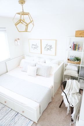 Guest Room Office Combo, Guest Bedroom Home Office, Nursery Guest Room, Daybed Room, Guest Bedroom/office, Small Guest Bedroom, Guest Bedroom Decor, Guest Room Office, Guest Room Decor