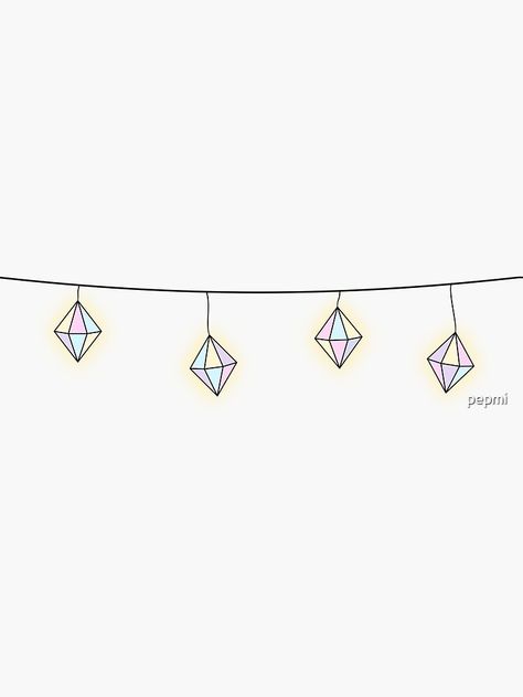 "Sweet Fairy Lights" Sticker by pepmi | Redbubble Fairy Lights Doodle, Fairy Lights Drawing, Avent Calendar, Theme Divider, Drawing Accessories, Light Clips, Fairy Lights, Happy Planner, Triangle Tattoo