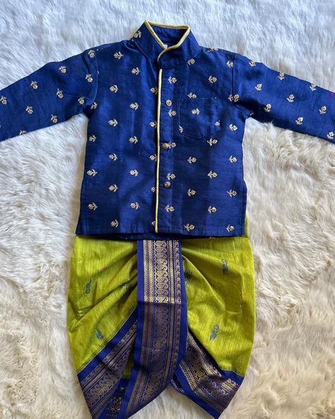 Colours of royalty! He’s our new obsession Green and navy blue embroidered kurta dhoti ethnic dress for baby boy 0-3 Years Shop on www.babynmeindia.com 🔎 Product Link: https://babynmeindia.com/products/green-and-navy-blue-embroidered-kurta-dhoti-ethnic-dress-for-baby-boy?_pos=4&_psq=blue+and+green&_ss=e&_v=1.0 Boy Kurta, Boys Kurta Design, Boys Kurta, Dress For Baby, Baby Boy Dress, Kids Dress Patterns, Baby Dress Design, New Obsession, Ethnic Outfits