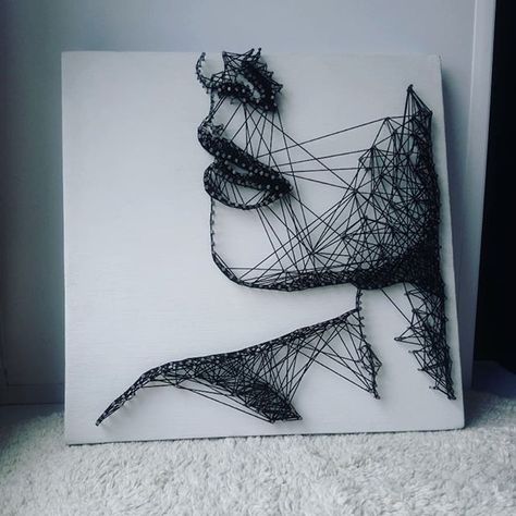 فن الرسم بالمسامير, فن النسيج, String Art Templates, String Art Tutorials, Nail String, String Wall Art, Nail String Art, String Art Patterns, String Art Diy