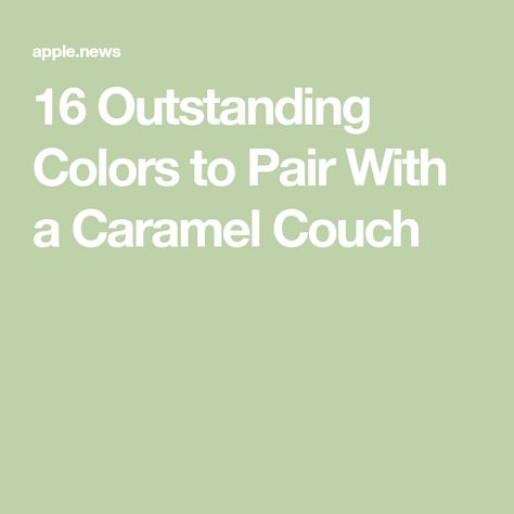 16 Outstanding Colors to Pair With a Caramel Couch Caramel Couch, Best Office Colors, Pale Blue Walls, Carmel Color, Off White Paints, Paint Color Schemes, Living Room Color Schemes, Paint Matching, Office Colors