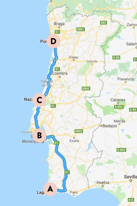 10 Days in Portugal Itinerary — ckanani Portugal Itenary, Portugal Train, Map Of Portugal, Day Trips From Porto, Portugal Itinerary, Portugal Trip, Day Trips From Lisbon, Travel Portugal, Portugal Vacation