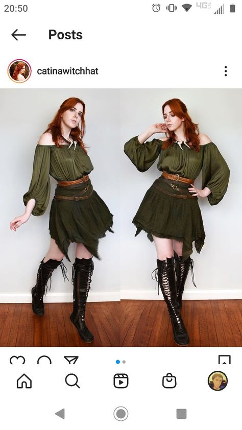 Fairy Adventure Outfit, Swamp Witch Fashion, Nature Elf Outfit, Vikingcore Outfits, Brown Fantasy Outfit, Witch Outfit Casual, Ren Fest Outfits Casual, Casual Elf Outfit, Fantasycore Outfits Casual