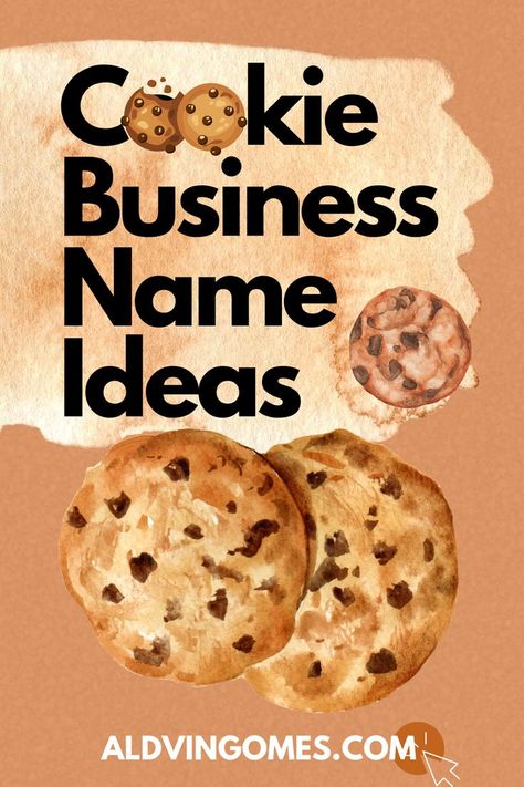 Cookie Business Names, Cookie Business Name Ideas Cookie Business Names, Biscuit Names, Dessert Names, Bakery Names, Shop Name Ideas, Cookies Branding, Food Business Ideas, Cookie Bakery, Bakery Branding