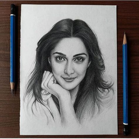 Potraits Pics Drawing, Actress Sketch Pencil Drawings, Indian Celebrity Drawings, Human Face Sketch, Pencil Sketches Of Faces, Celebrity Drawing, Beautiful Pencil Sketches, Figure Sketches, Pencil Sketch Portrait