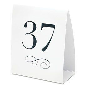 Amazon.com: Table Number Tent Style Card - Numbers 1-12 (Set of 1): Kitchen & Dining  $5.72 + p & h Vintage Table Numbers, Elegant Table Decorations, Acrylic Table Number, Wedding Table Number Cards, Number Templates, Event Planning Tips, Wedding Numbers, Table Tents, Table Number Cards