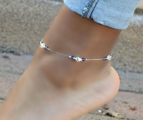 Swarovski Crystal Stretch Anklets/Healing/Gemstones/Chakra Jewelry Anklets, Wedding Anklets, Poison Oak, Anklet Designs, Healing Gemstones, Crystal Anklet, Ankle Jewelry, Turquoise Jewelry Native American, Women Anklets